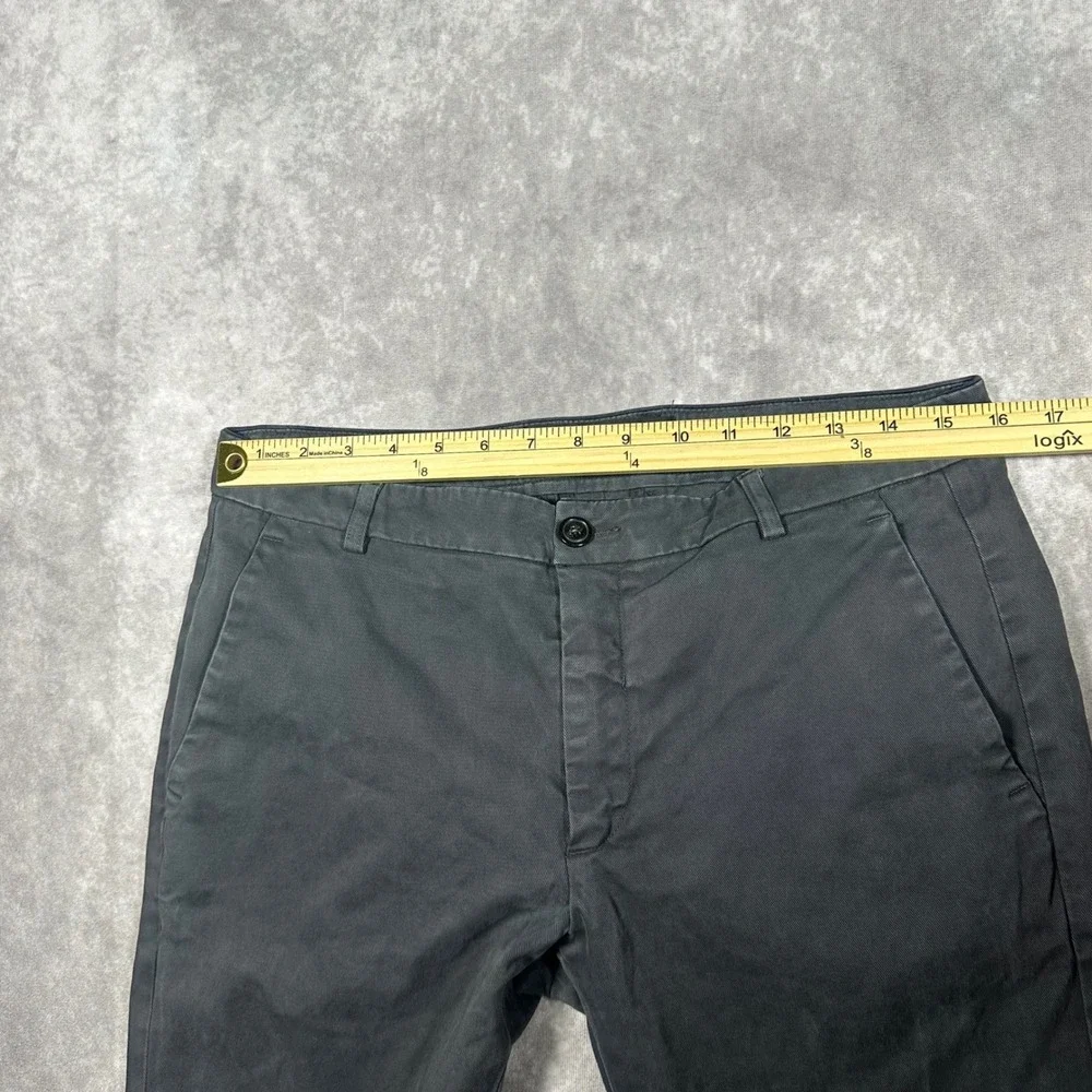 Department Five Mens Chino Pants Dark Grey Slim Fit Made in Italy Size 32 Luxury